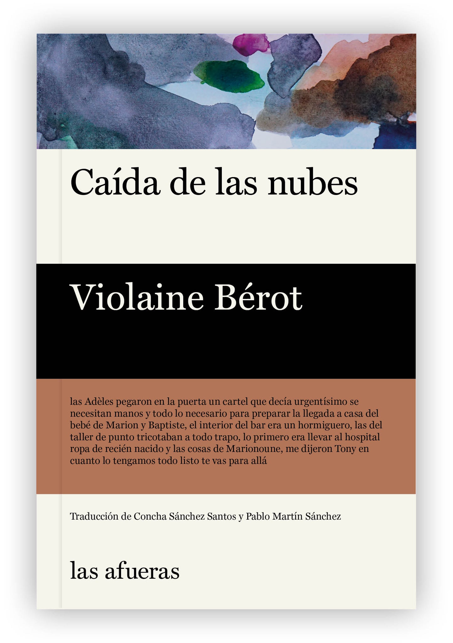 "Caída de las nubes", de Violaine Bérot