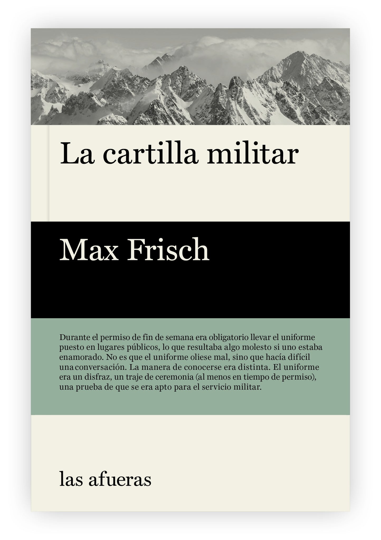 "La cartilla militar", de Max Frisch